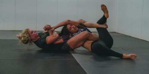 two women wrestling