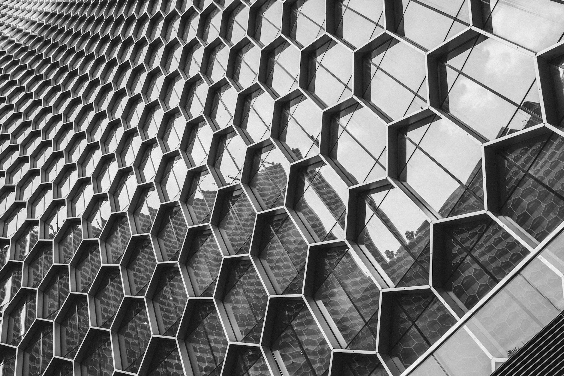 architectural photography of glass buliding